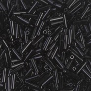 Miyuki Bugle 6mm Beads - Black BGL2-401